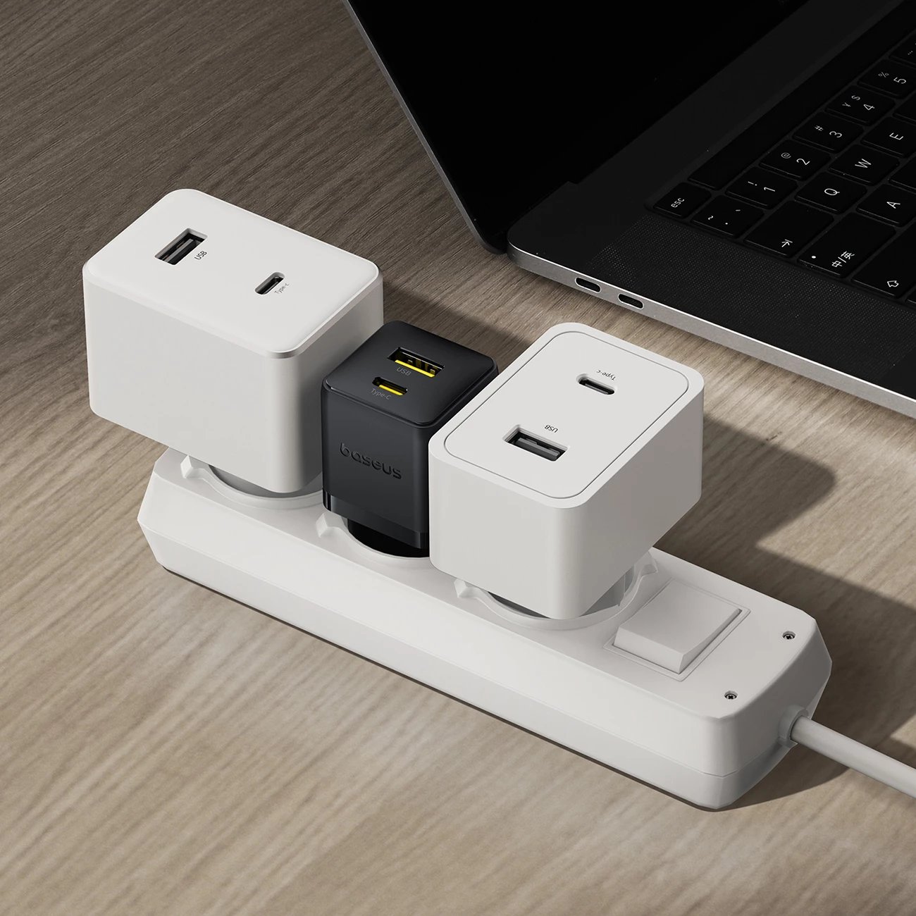 Karikues muri Baseus Palm 20W, USB-C & USB-A, i zi