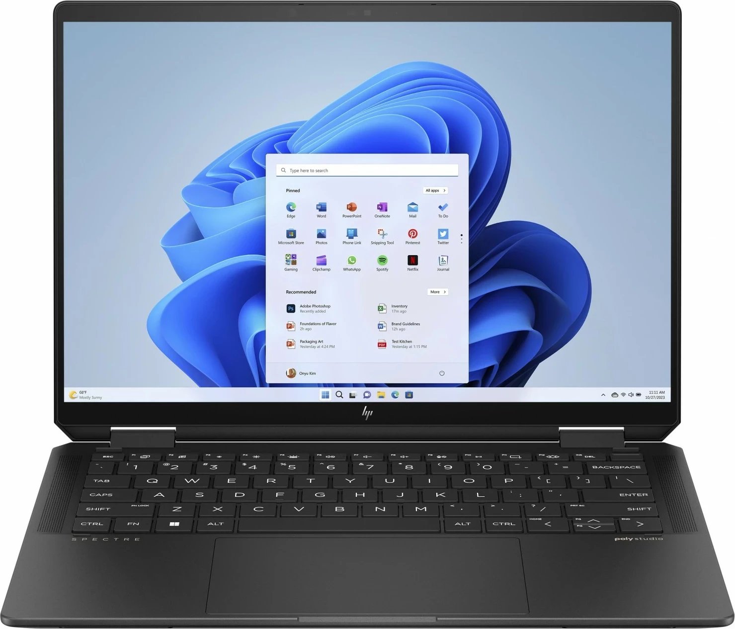 Laptop HP Spectre x360 14, Ultra 7 155H, 32GB RAM, 1TB SSD, Ekran 14" 2.8K OLED, i zi