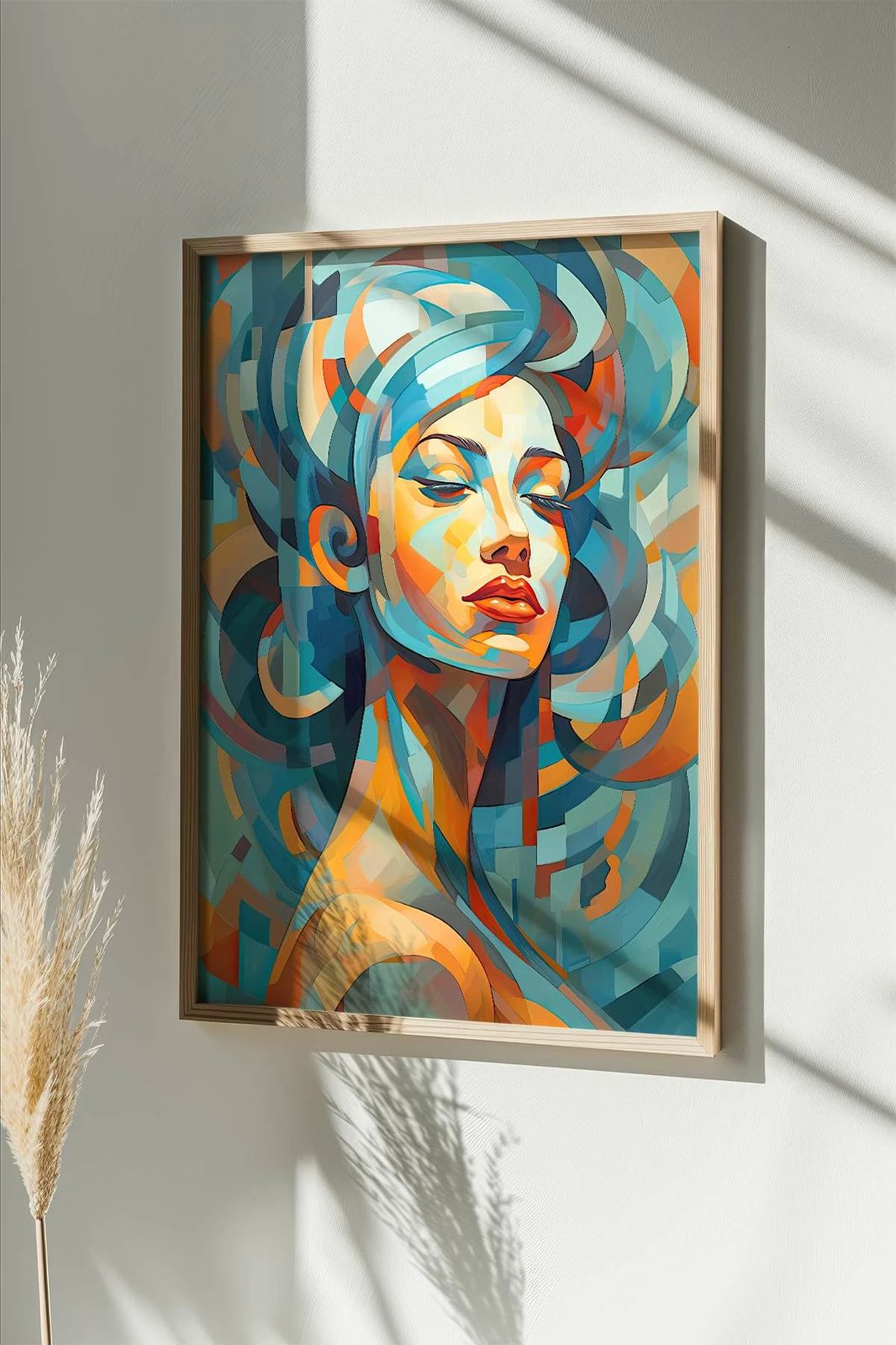 Pikturë dekorative me kornizë, shumëngjyrëshe, Wallity, Mscartmdl18