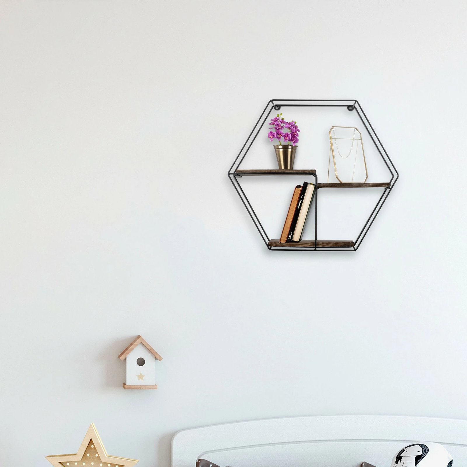 Raft muri Hanah Home, Narcissus, ngjyrë e zezë dhe arre