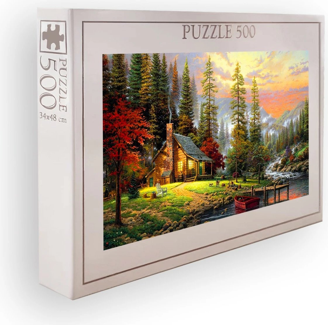 Puzzle 500 copë, Evila Originals, shumëngjyrësh, PZL_0183_500