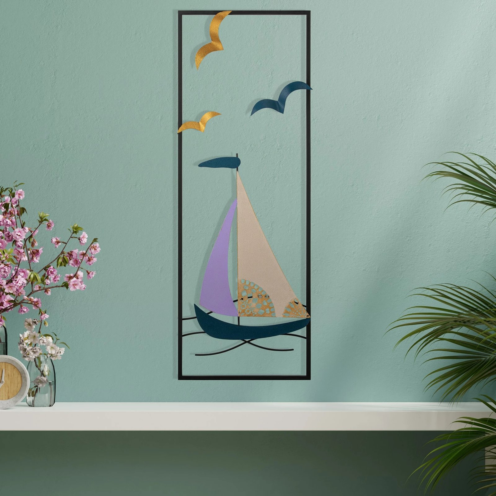 Aksesor dekorativ metalik për mur, Wallity, Port de Cannes - 1