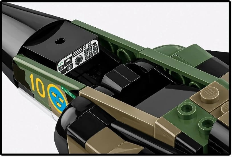 Set blloqesh ndërtimi, Cobi, Saab AJS 37 Viggen COBI-5911, 911 copa, shkallë 1:48, 9+, seri Armed Forces