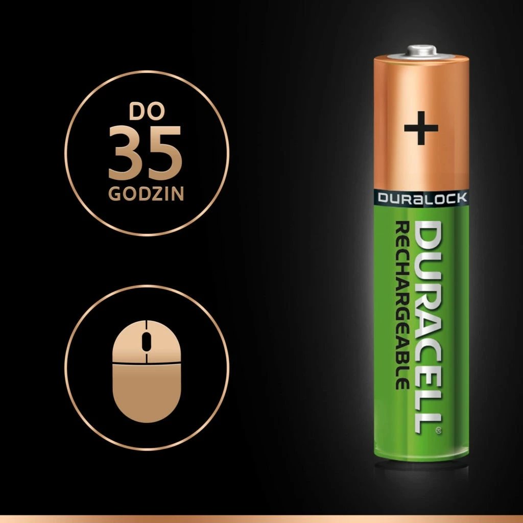 Bateri të rikarikueshme Duracell AAA/HR3 750mAh, 4 copë