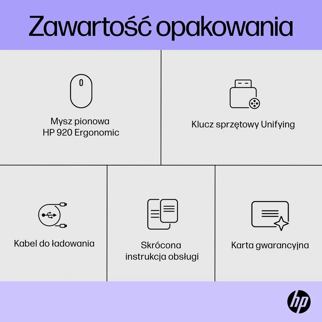 Maus wireless HP 920, Ergonomik, i zi Maus wireless HP 920, Ergonomik, i zi