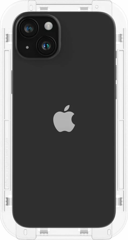 Xham i temperuar Spigen Glas.tR EZ Fit FC për iPhone 15 Plus, 2 copë, Zi