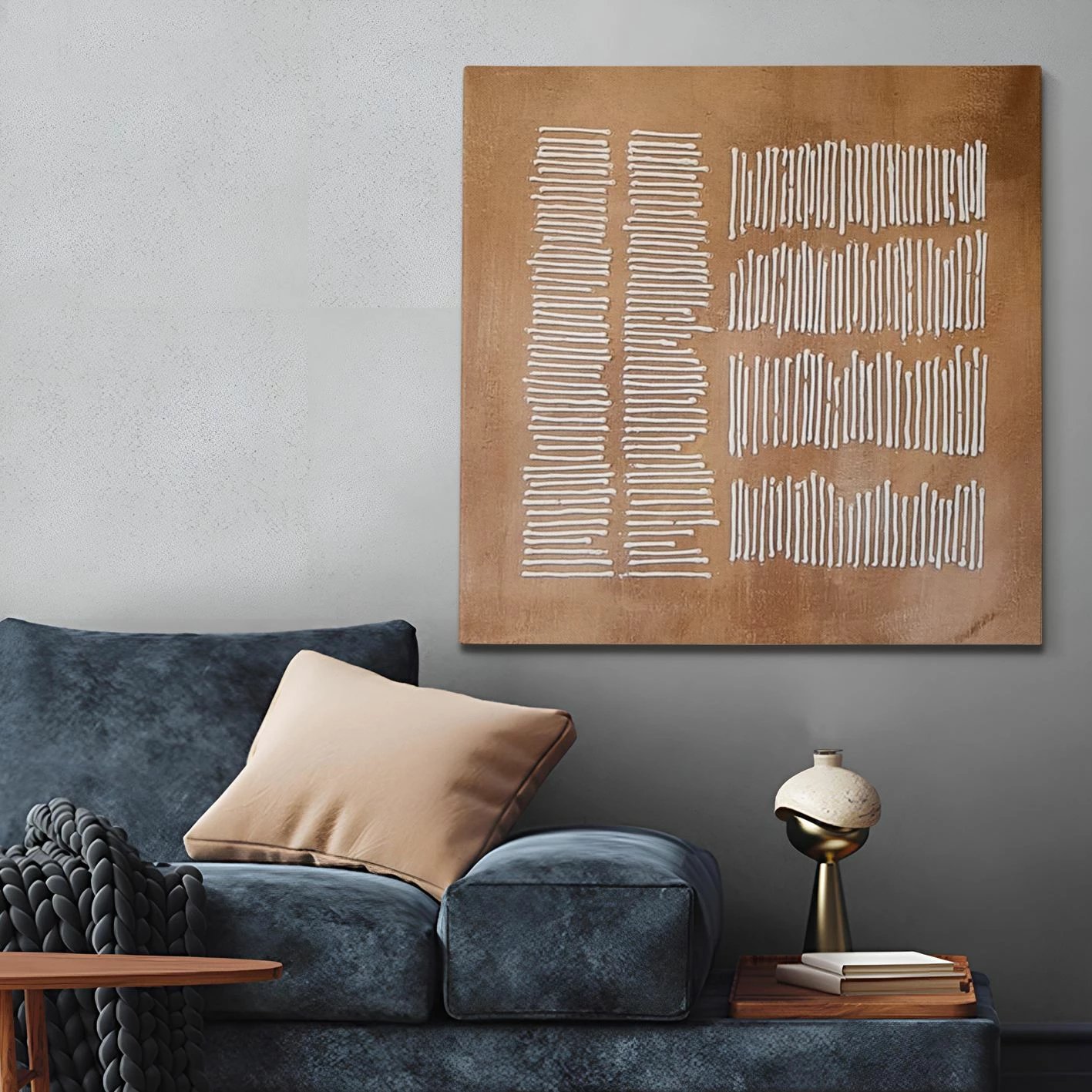 Pikturë dekorative me vaj, Wallity, OP10076 - 100x100cm