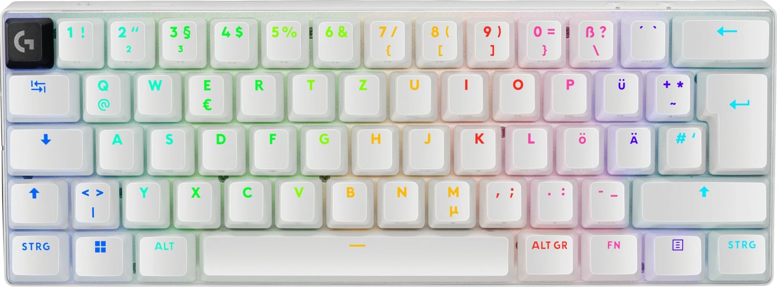 Tastierë Logitech PRO X 60 TKL LIGHTSPEED, RGB, wireless, e bardhë