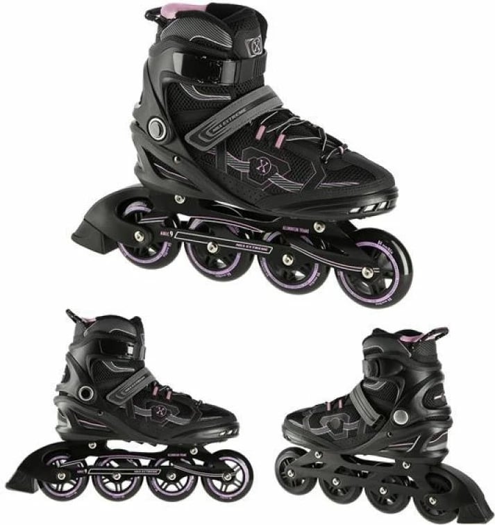 Rollera Nils Extreme unisex, të zeza e të purpurta