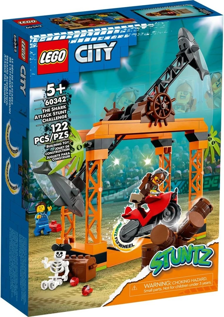 Lodër për fëmijë LEGO City 60342, Stunt challenge