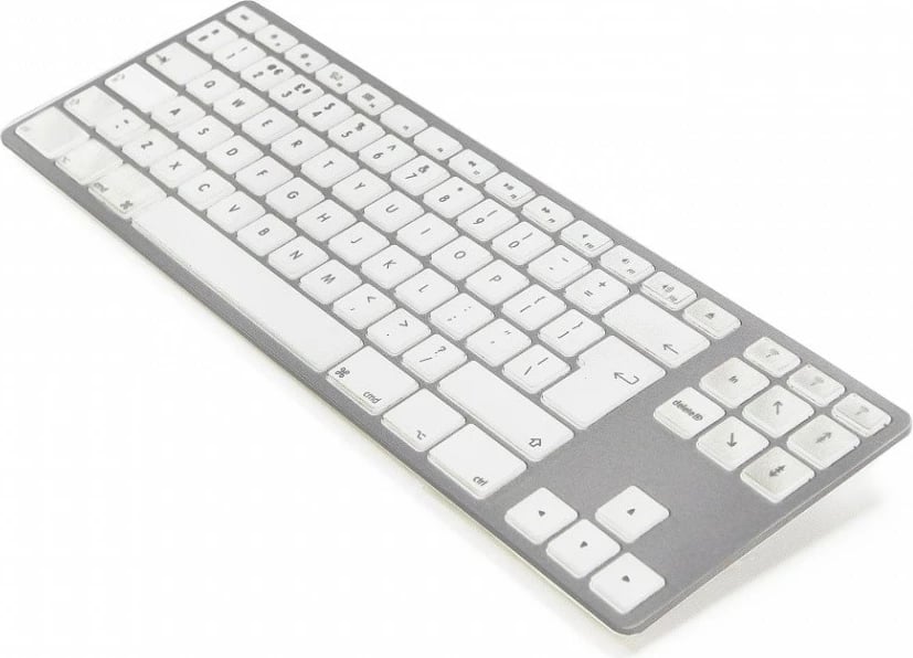 Tastierë wireless Matias FK408BT, tenkeyless, Bluetooth, për Mac/iOS/Windows, Argjend