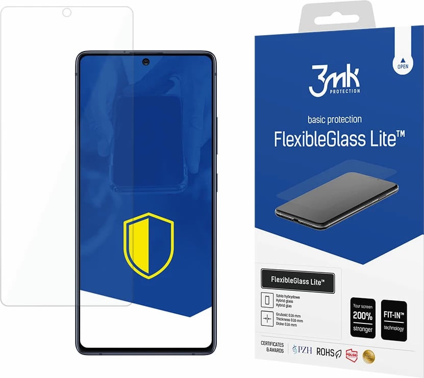 Mbështjellës xhami hibrid 3mk FlexibleGlass Lite për Samsung Galaxy S10 Lite, Transparent