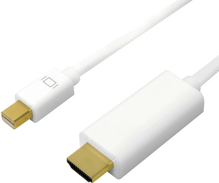 Kabllo LogiLink Mini DisplayPort në HDMI, 3m, 4K, Bardhë