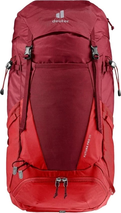 Çantë shpine Deuter Futura PRO 36 për hiking, e kuqe