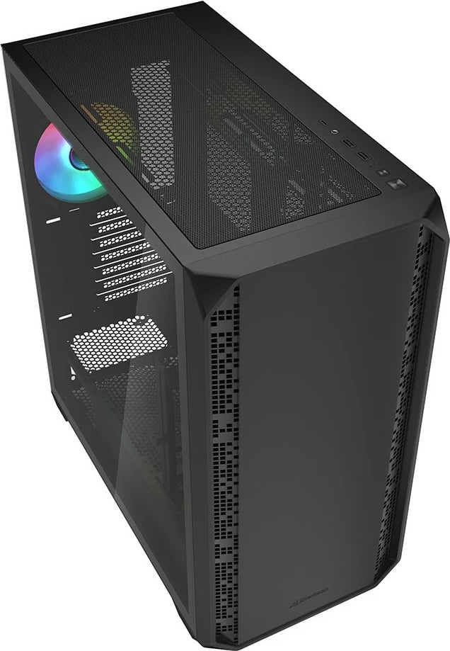 Kasë Sharkoon AK2 RGB, ATX, 1x xham, e zezë
