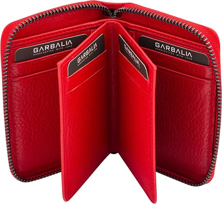 Portofol unisex Zoozie Bags, zingjir, i kuq