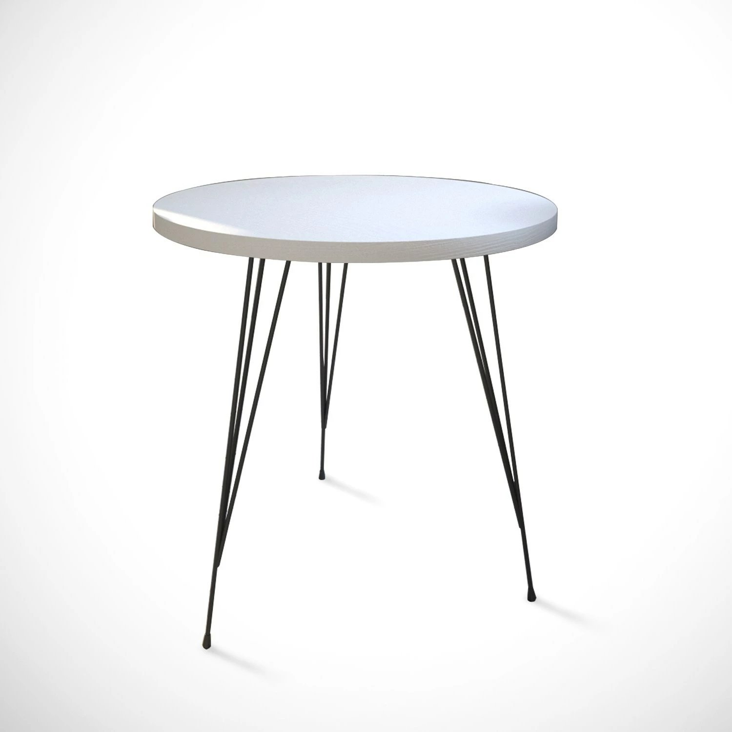 Tavolinë anësore Hanah Home, ngjyrë sandalf e bardhë