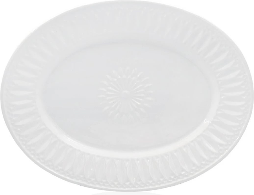 Pjatë shërbimi Hermia, krem, GRD0004, 3x37x50cm