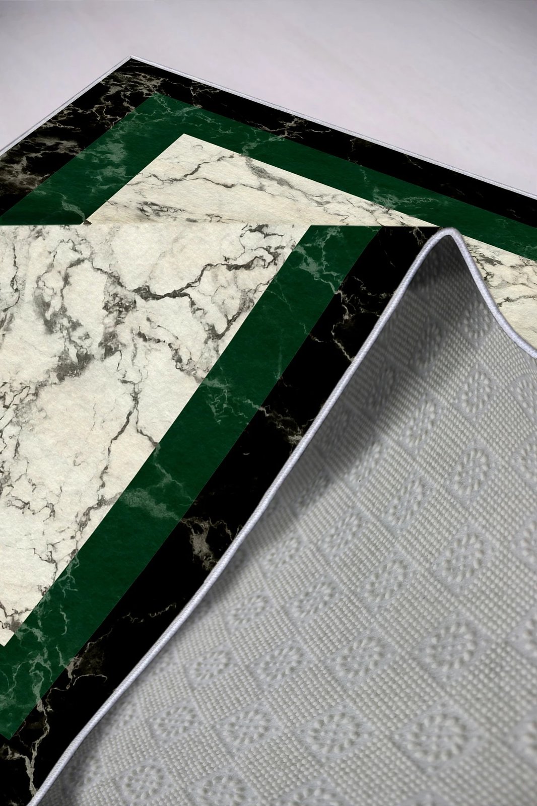 Qilim (80 x 120) Conceptum Hypnose, W848 - i zi, i gjelbër Qilim (80 x 120) Conceptum Hypnose, W848 - i zi, i gjelbër