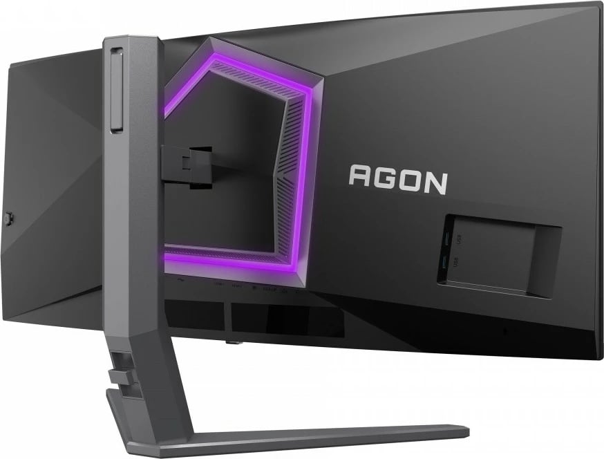 Monitor gaming AOC AG346UCD, 34 inç, QD-OLED, 175Hz, 3440x1440, i zi/gri