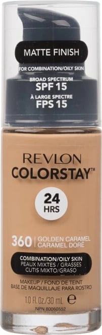 Fondatinë për femra Revlon Colorstay 360 Golden Caramel SPF15, 30ml