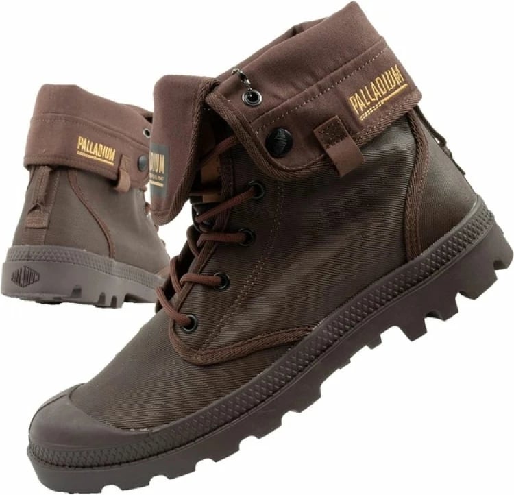 Atlete të larta për meshkuj Palladium, ngjyrë kafe e errët