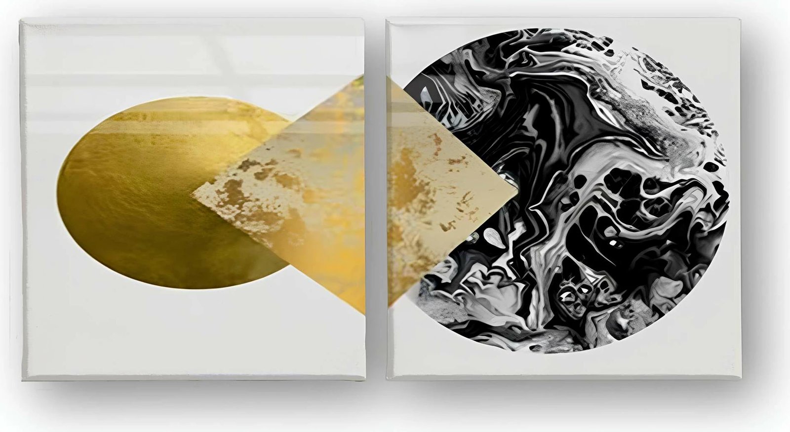 Pikturë dekorative në kanavacë (2 copë), Wallity, ASR_CNV2-4, 40x40