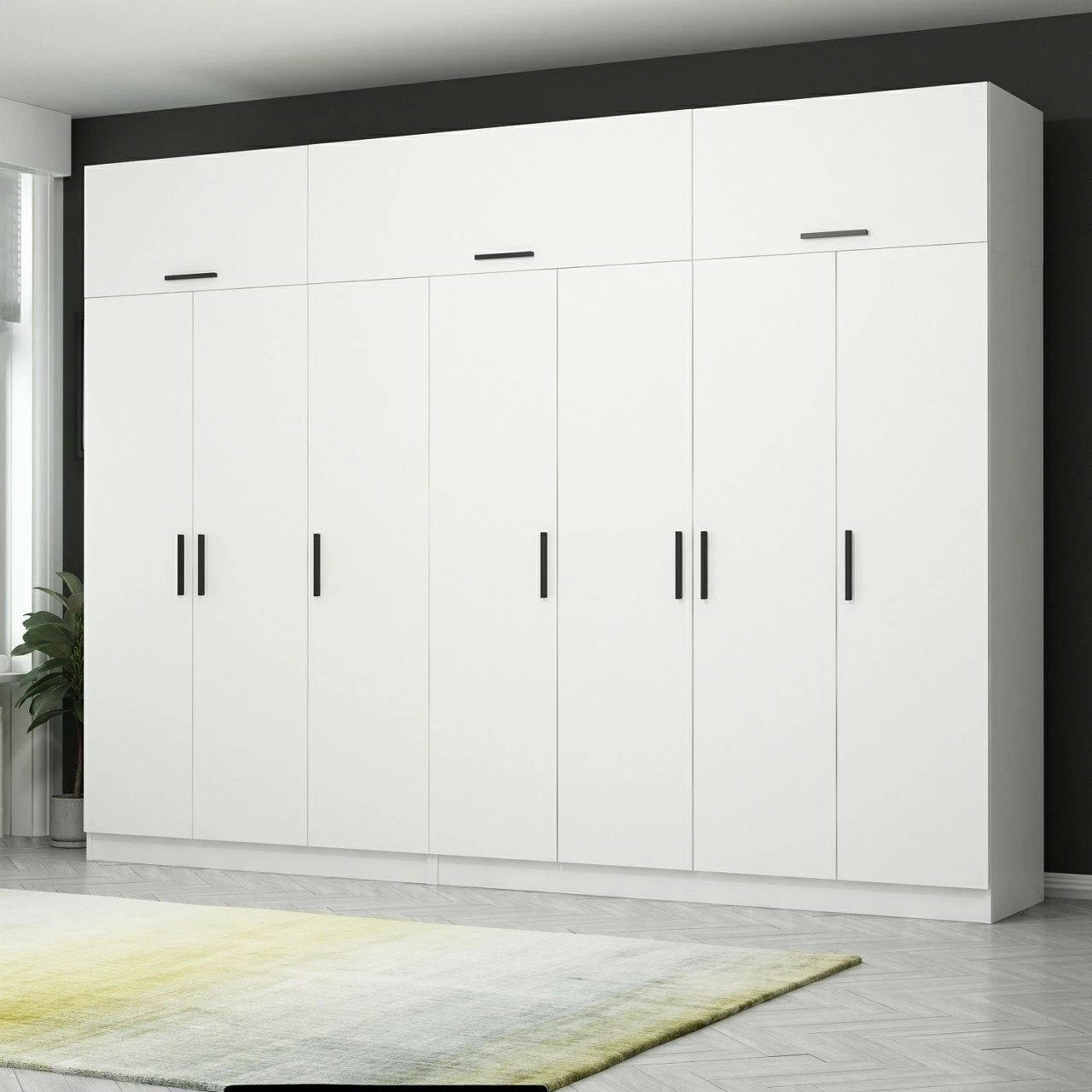 Dollap i bardhë për rroba, Skye Decor, Kale - 3934