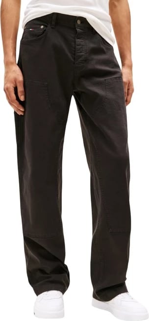 Pantallona Tommy Hilfiger Jeans meshkuj, të zeza