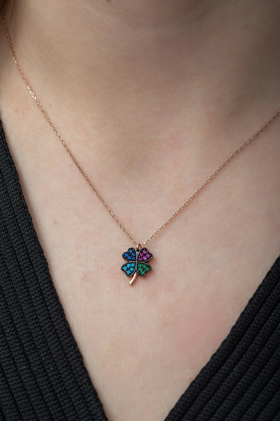 Varëse argjendi, ngjyrë rozë e artë, fuchsia, gjelbër dhe e bardhë, Jumeon, TRDYL903