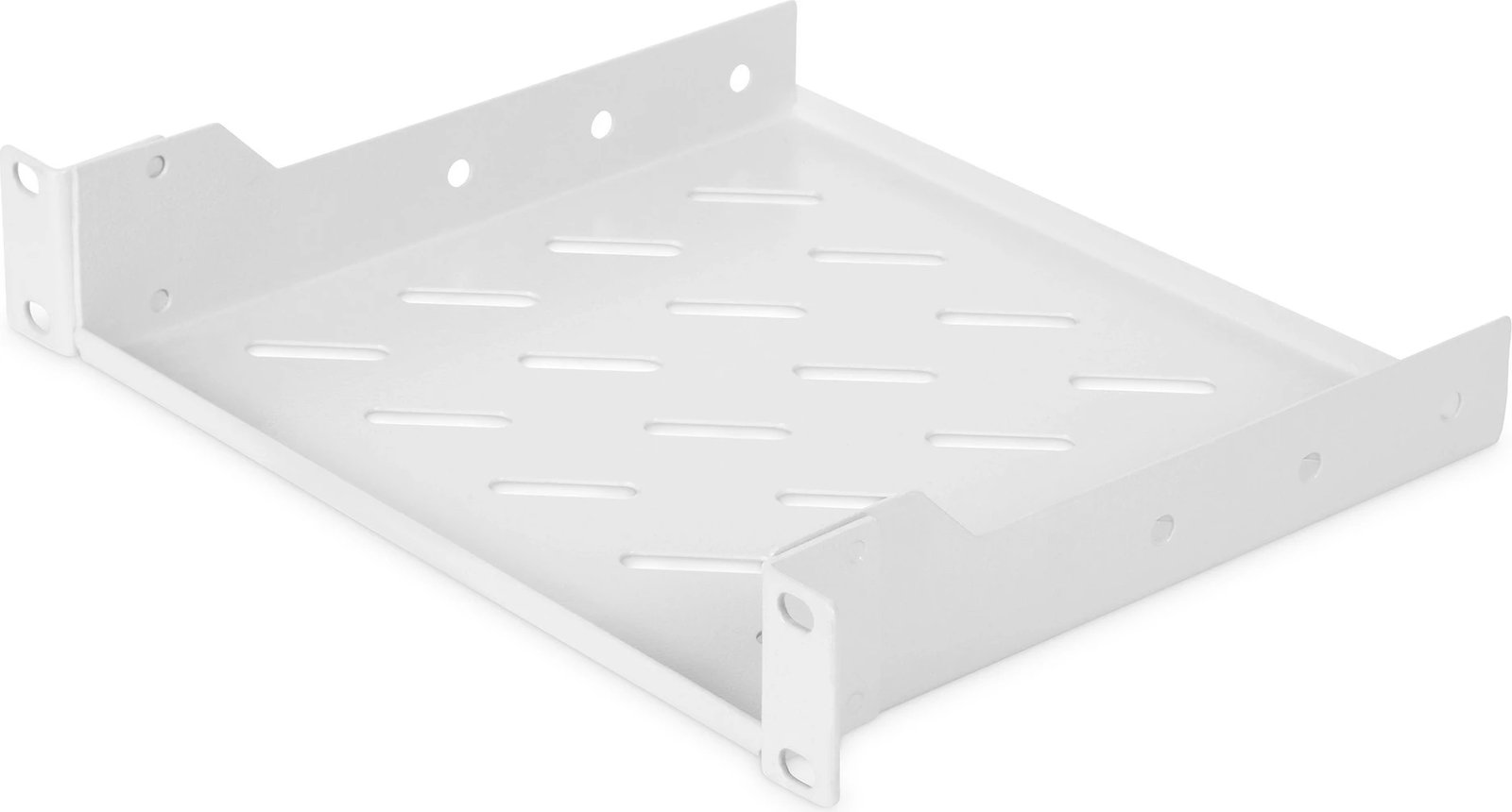 Raft rack Digitus 1U 10 inç, çelik, 25kg, gri