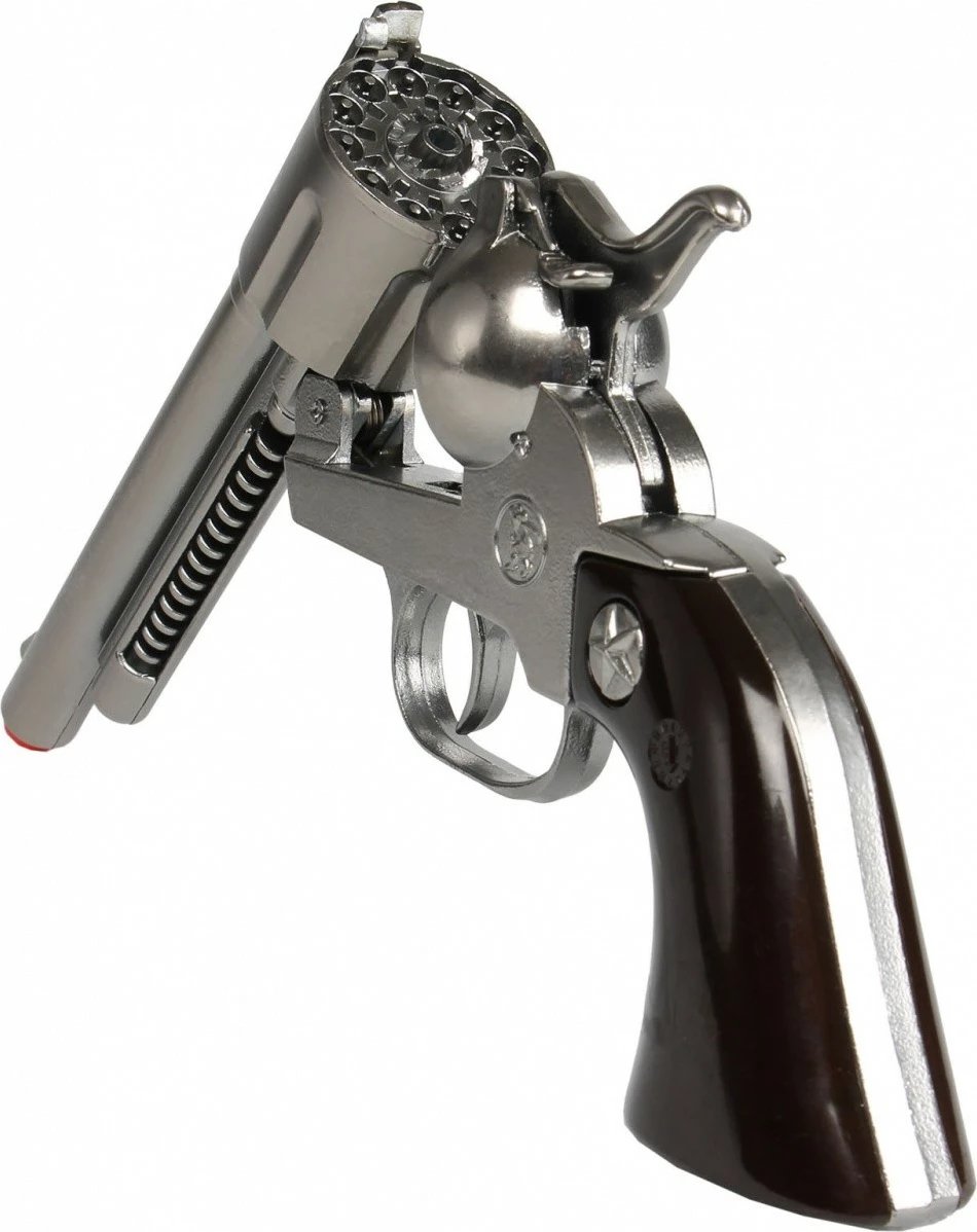Revolver metalik lodër Pulio Gonher 121/0, 24.5x11cm, argjendtë Revolver metalik lodër Pulio Gonher 121/0, 24.5x11cm, argjendtë