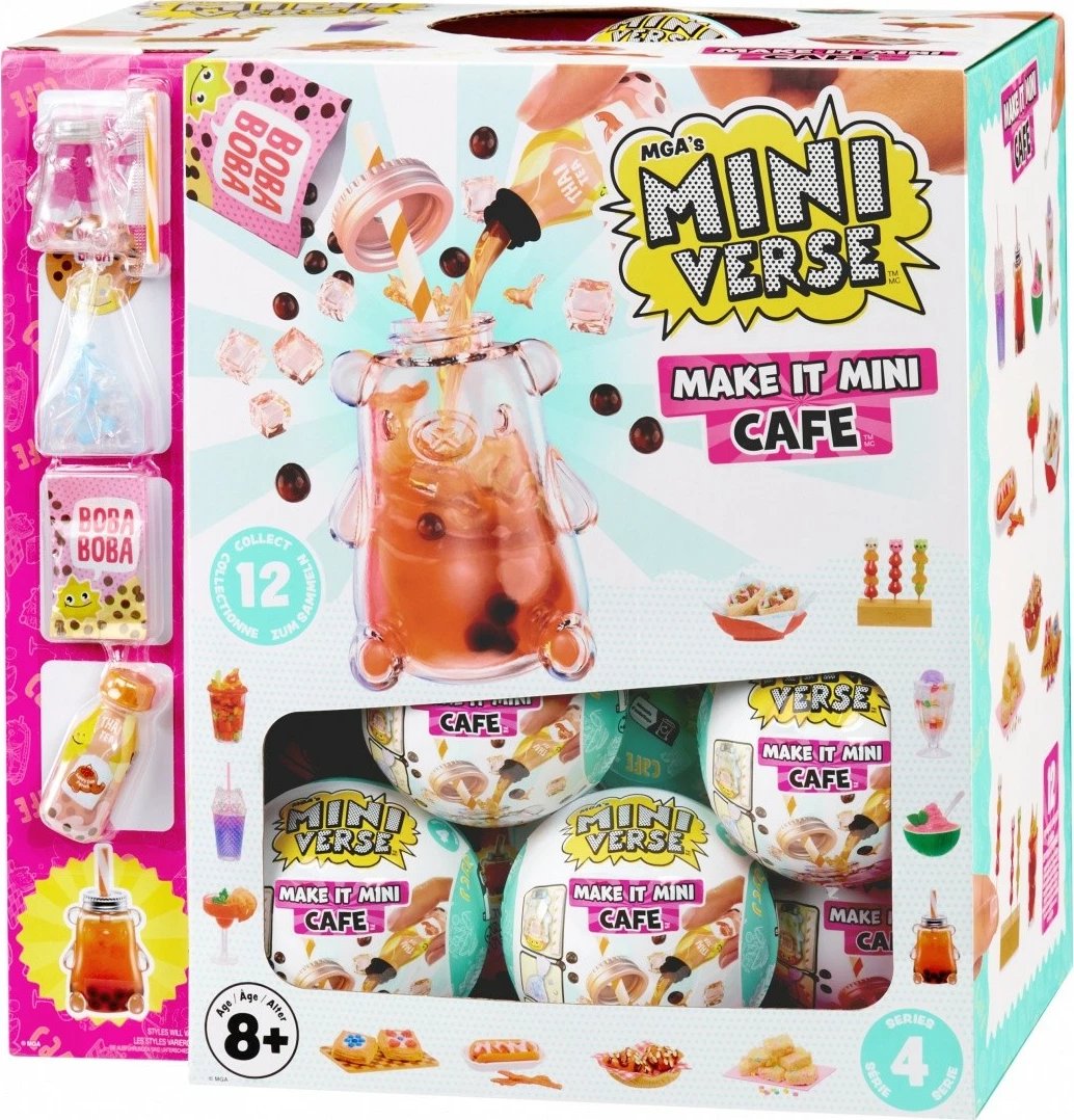 Set figurina Miniverse Make It Mini Foods: Cafe, MGA, 24 copë