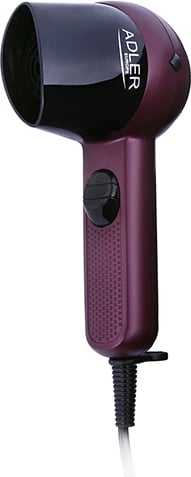 Tharëse flokësh, Adler, AD 2247, 1400 W, 2 nivele fuqie, me koncentrator, prizë Type C, burgundy/black