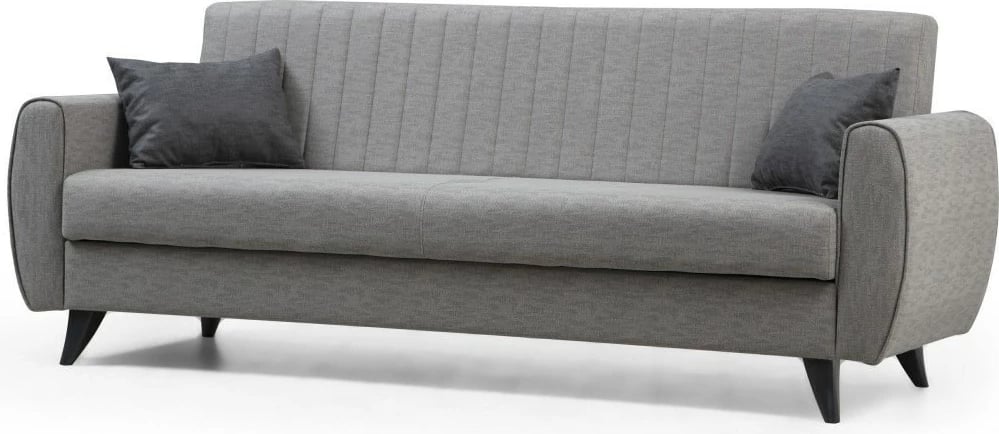 Divan 3-vendësh, shtrat, Atelier del Sofa, Alkon, ngjyrë gri e çelët
