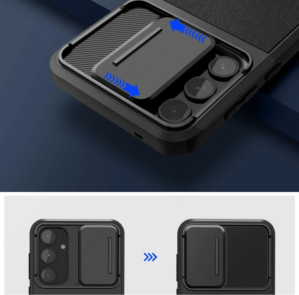 Mbështjellës Tech-Protect Velar Cam+ për Samsung Galaxy A55 5G, i zi