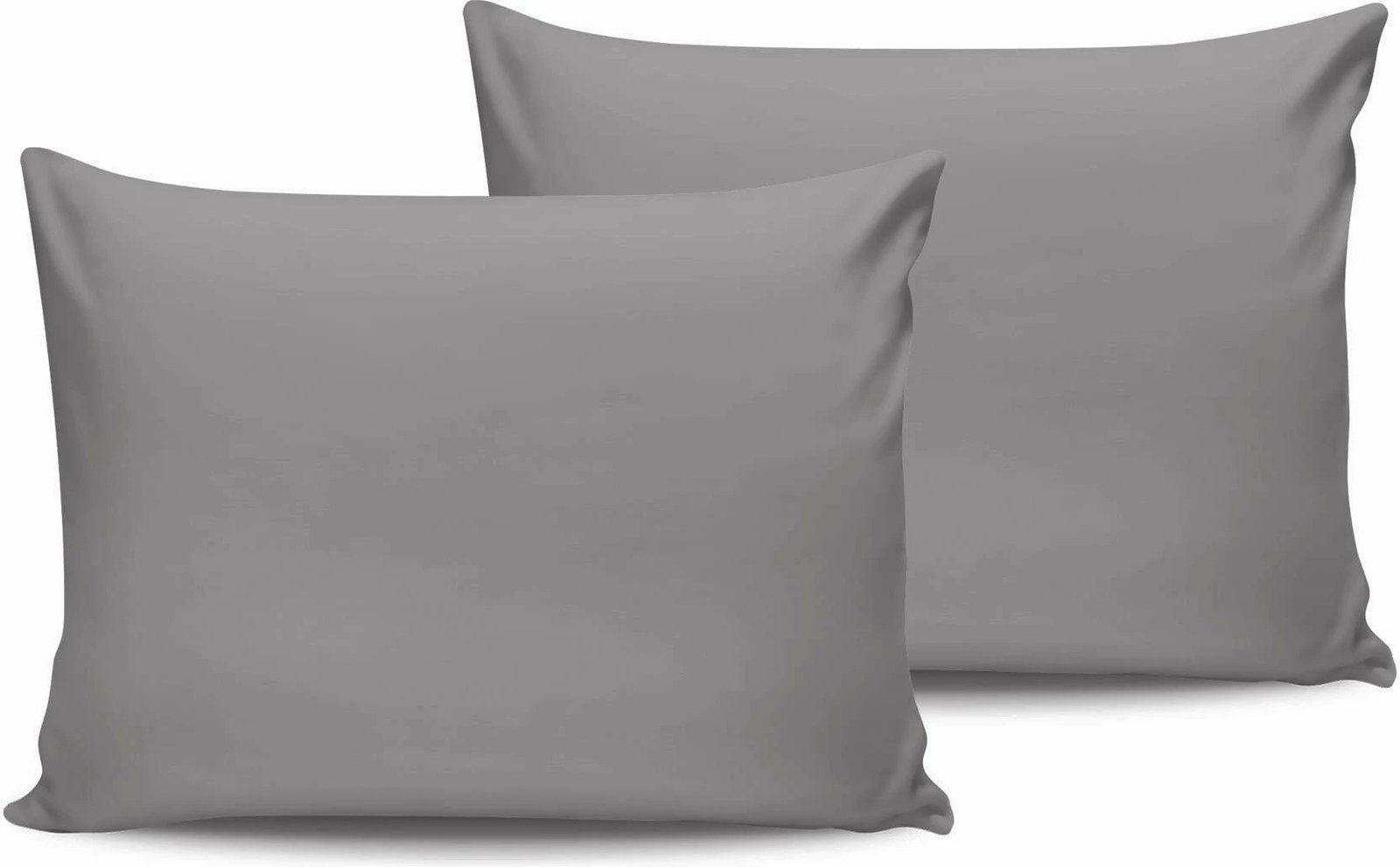 Set këllëfësh jastëku satin, 2 copë, ngjyrë gri e errët, L'essentiel