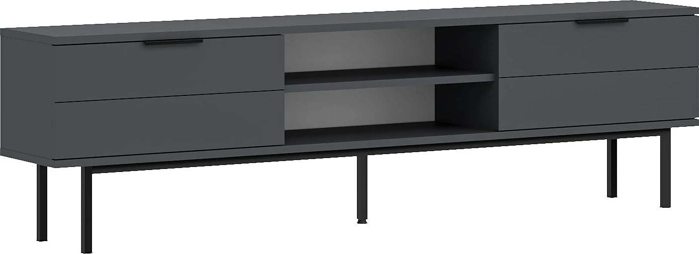 Komodë TV Skye Decor, ngjyrë antracit, Paul