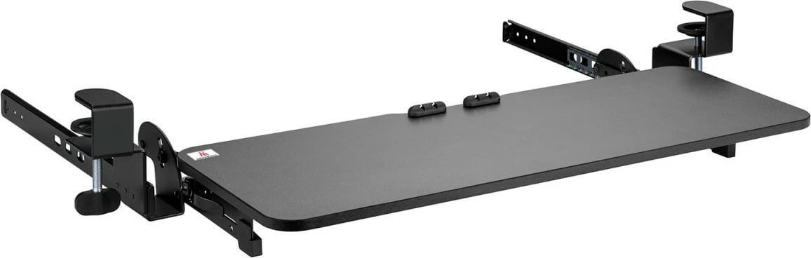 Mbajtëse tastiere nën tavolinë Maclean MC-462, e rregullueshme, e zezë