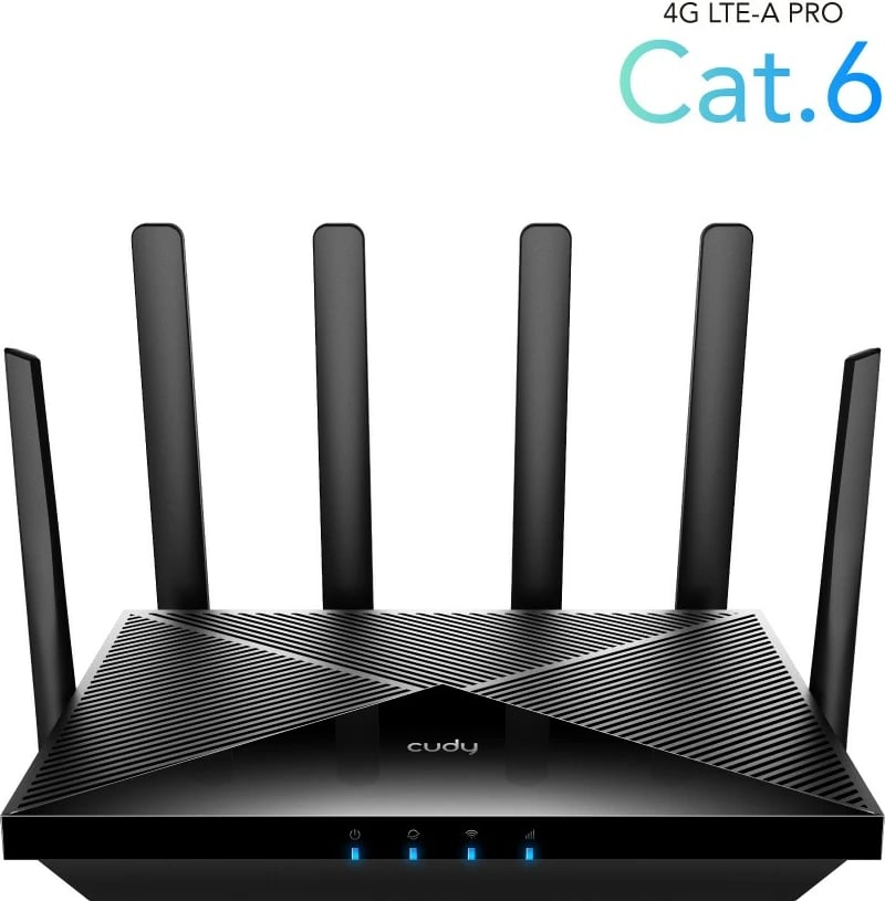 Ruter Wi‑Fi 4G LTE CAT6, Cudy LT700, AC1200, 4x Gigabit, 2x SIM, i zi