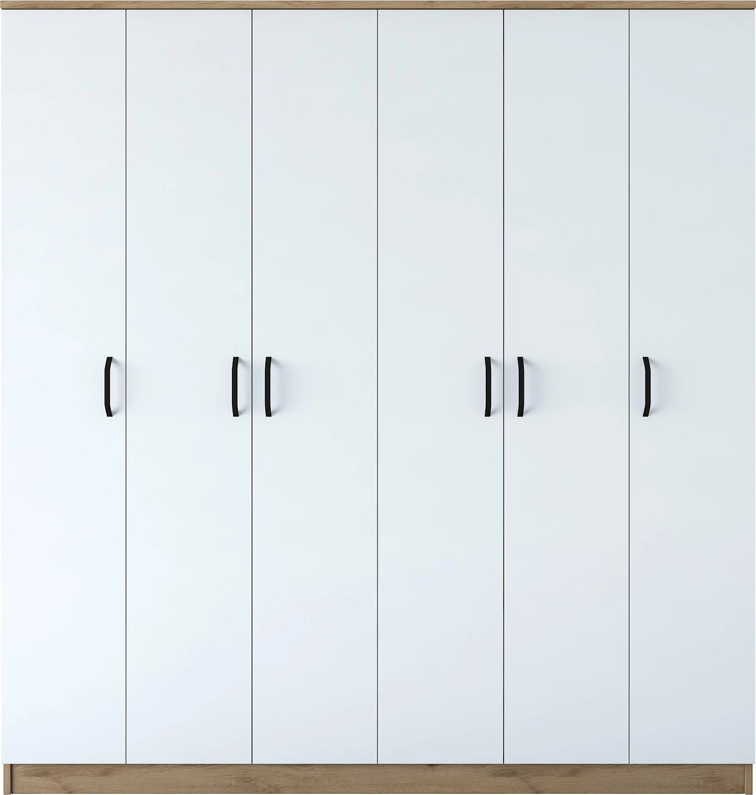 Dollap Hanah Home, BA114 - 2274, ngjyrë arrë dhe e bardhë