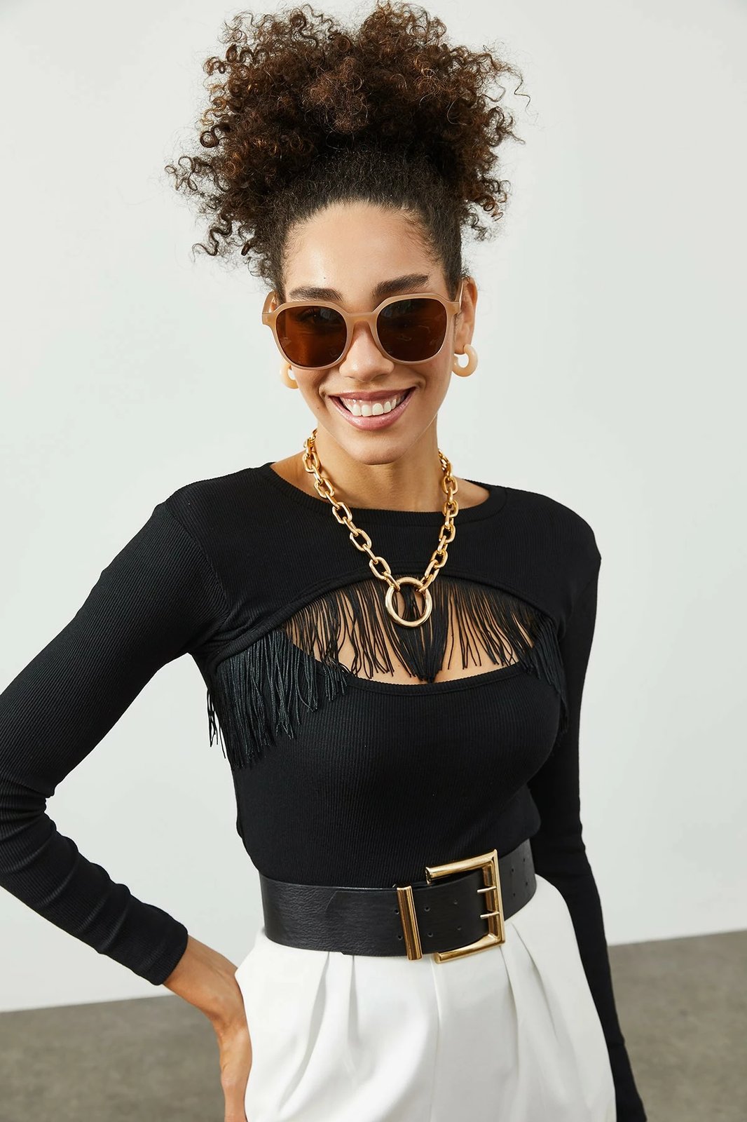 Bluzë për gra Jumeon, X2349, e zezë