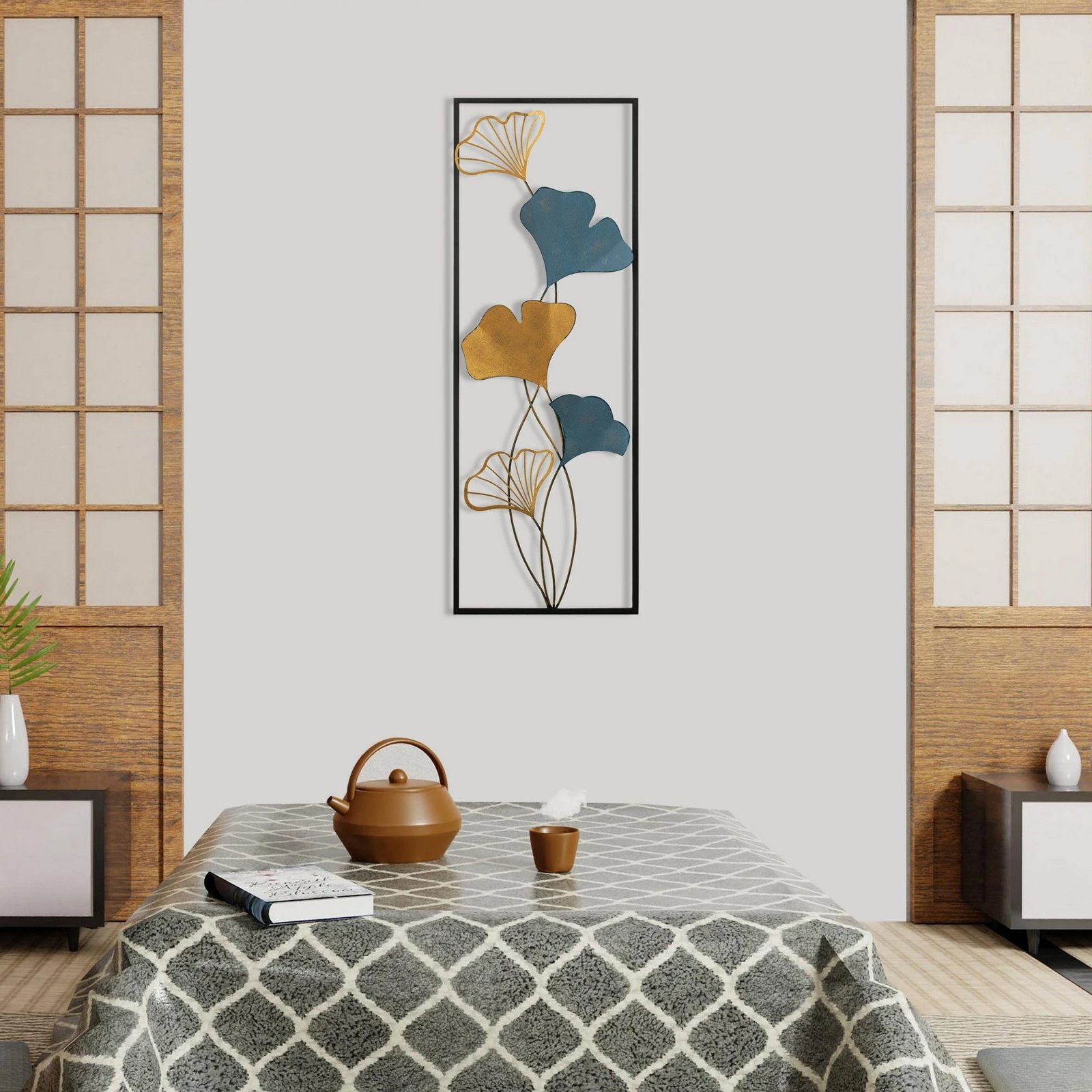 Aksesor dekorativ metalik për mur Wallity, Nadide - 1