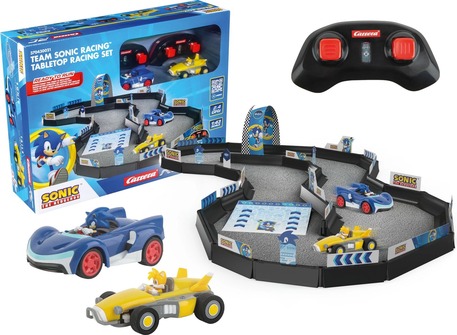 Set gare tavoline Carrera Team Sonic Racing, 2 makina, RC, multi