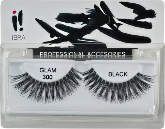 Qerpikë artificial për femra Ibra Glam 300 Black, 1 copë