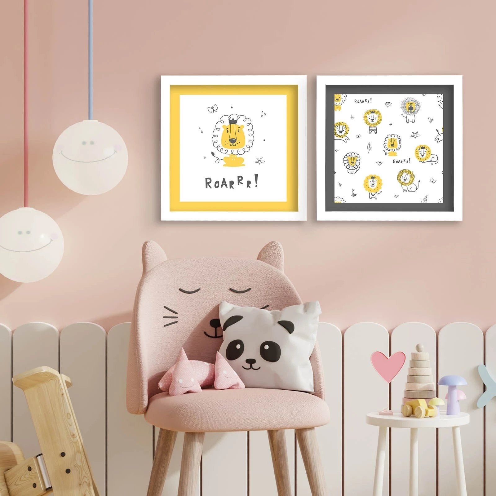 Pikturë dekorative me kornizë MDF (2 copë), Wallity, 2P3333BCT-006