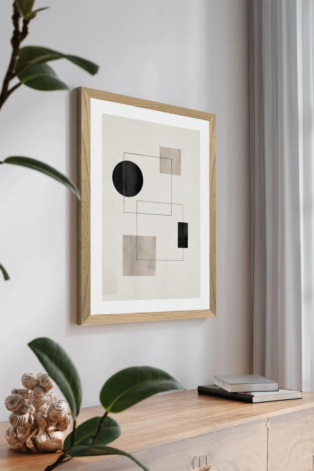 Pikturë dekorative Wallity, shumëngjyrëshe, Tekhammdf76, 33x48cm