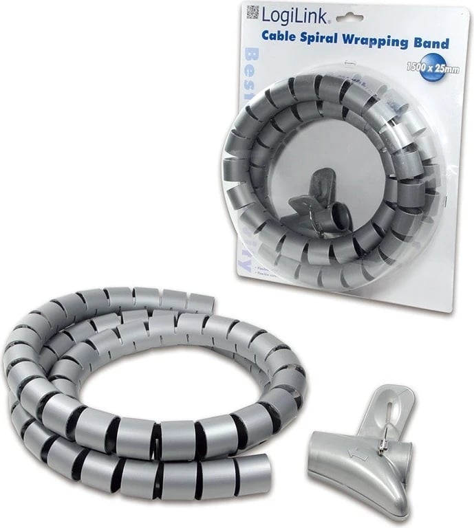 Kabllo spirale LogiLink KAB0014, argjend