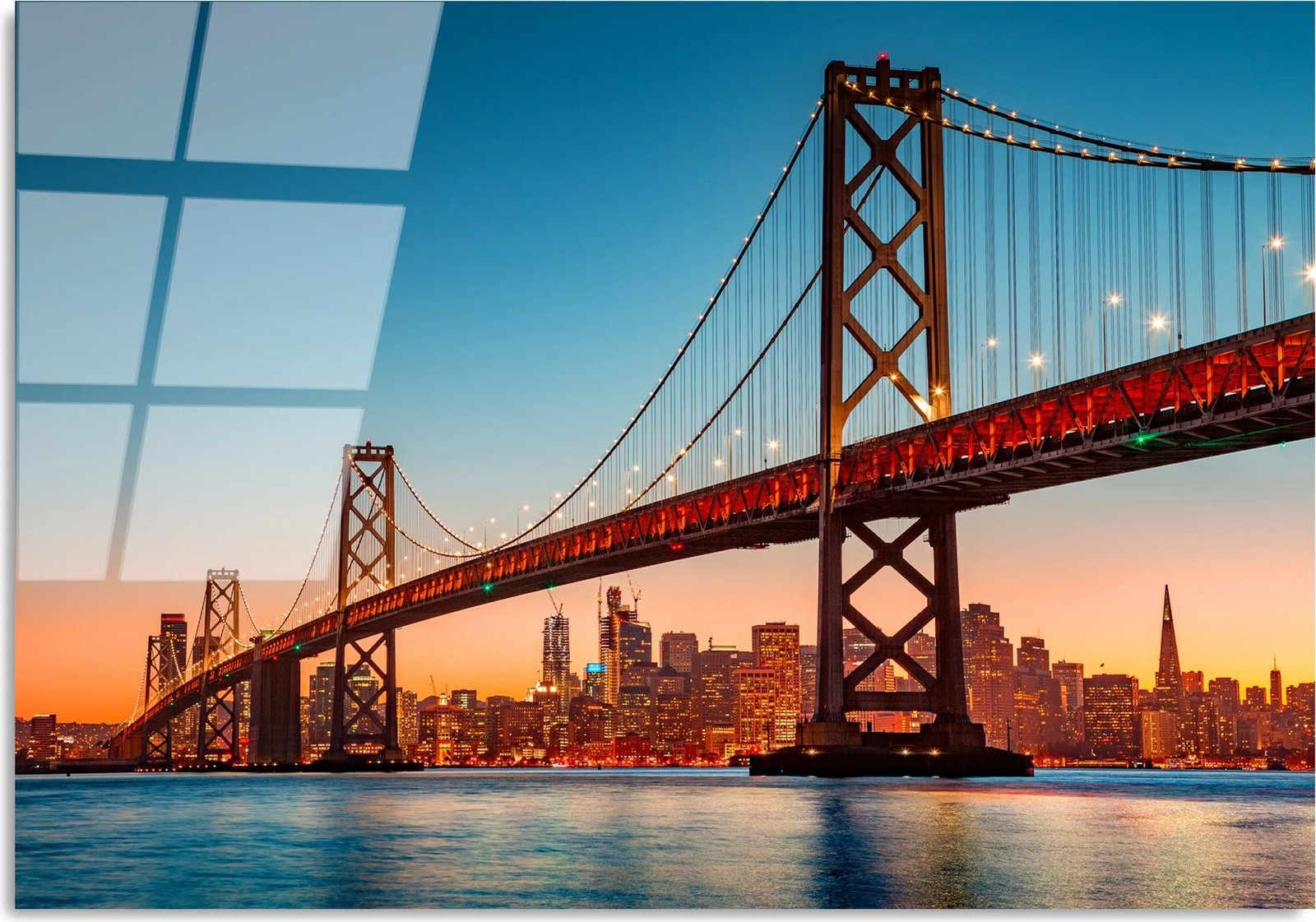 Pikturë dekorative prej xhami të temperuar, Wallity UV-170, shumëngjyrëshe, 70x100cm