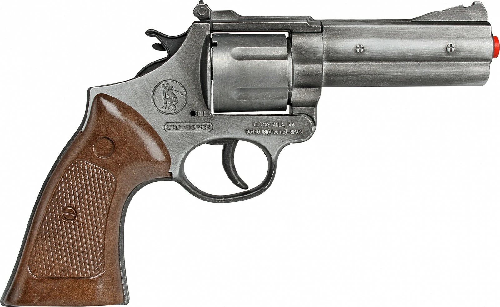 Revolver lodër metalik Pulio Gonher, 12 kapsula, Gri
